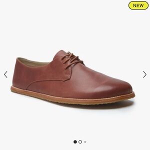 Origo Brown Leather Men’s Derby Barefoot Dress Shoes